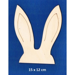 SKLEJKA #3mm Uszy zajączka 15x12cm / 3838 / uszy grawer